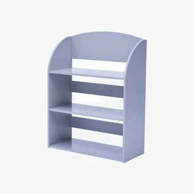 The Range Kids Wooden 3 Shelf Bookcase Display Storage - Grey