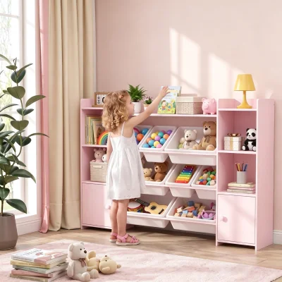 The Range AIYAPLAY Kids Bookshelf and Toy Storage - Pink
