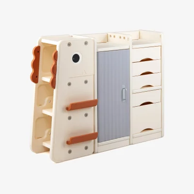 The Range 3-Tier Dinosaur Toy Chest - White