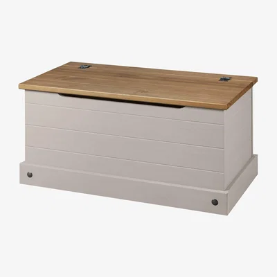 The Range Corona Grey Ottoman Bedding Box Toy Chest - Grey