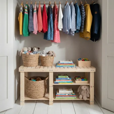 The Range Einar Pine Toy Storage Unit Wardrobe Natural Pine - Natural Pine