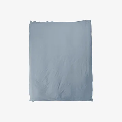 Wolf & Badger Blue / Grey Queen Duvet Cover In Half Blue Sutram