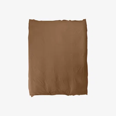 Wolf & Badger Brown Queen Duvet Cover In Carob Us Queen Sutram