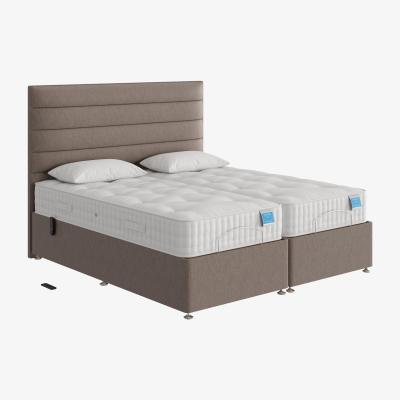 Furniture Village Sleep Story - Natural Comfort Adjustable Divan Bed - Small Double - Brown