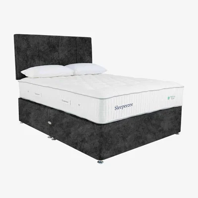 Furniture Village Sleepeezee - Natural Touch 3000 Divan Set with 2 Drawers - Small Double - Daytona Coal