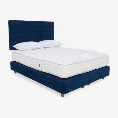 Furniture Village Harrison Spinks - Yorkshire 7.5K Shallow Divan Set with Taupe Legs - Small Double - Seven Navy