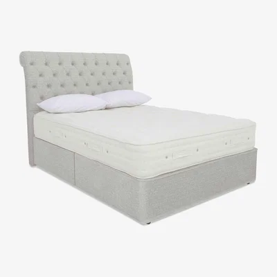 Furniture Village Hypnos - Luxury Firm 3 Divan Set with 4 Drawers - Small Double - Maestro Oatmeal