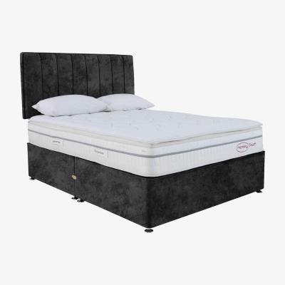 Furniture Village Sleepeezee - Memory Touch 2200 Divan Set with 2 Drawers - Small Double - Daytona Coal