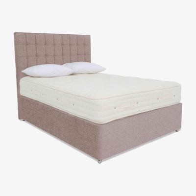 Furniture Village Hypnos - Luxury Firm 4 Divan Set with 2 Drawers - Small Double - Tweed Rose