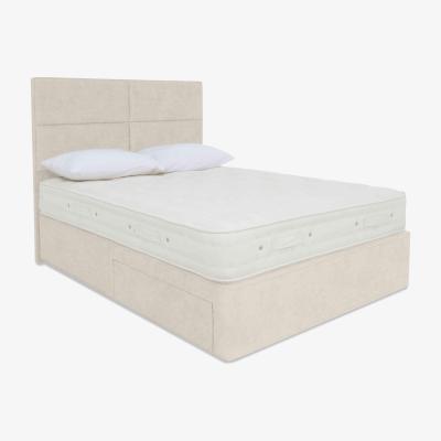 Furniture Village Hypnos - Luxury Firm 2 Divan Set with 4 Drawers - Small Double - Sandstone Pearl