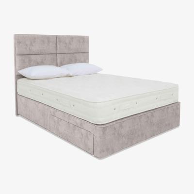Furniture Village Hypnos - Luxury Firm 2 Divan Set with Continental Drawers - Small Double - Daytona Stone