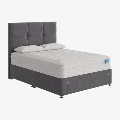 Furniture Village Sleep Story - Gel Plus Hybrid Divan Set - Small Double - Grey