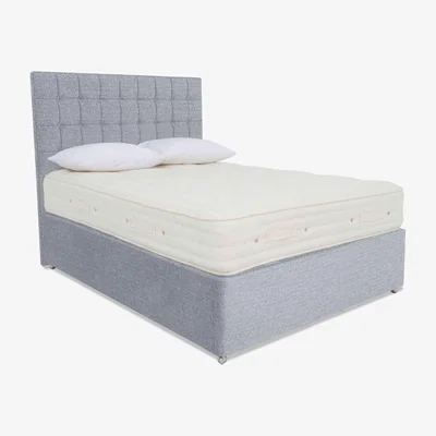 Furniture Village Hypnos - Luxury Firm 4 Divan Set - Small Double - Brooklyn Smoke
