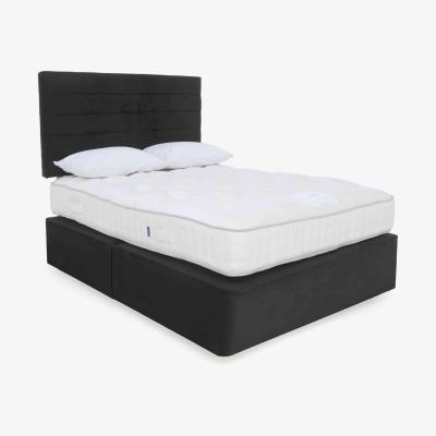 Furniture Village Harrison Spinks - Yorkshire 7.5K Divan Set with 4 Drawers - Small Double - Seven Anthracite