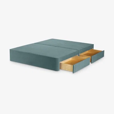John Lewis John Lewis Pocket Sprung 4 Drawer Storage Divan Base, Small Double, Cotton Effect Beige