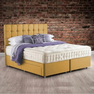 Downtown Hypnos Alvescot Pillow Top Mattress and Divan Set - 120cm Small Double - 22 Drawers - Open Coil Firm Edge