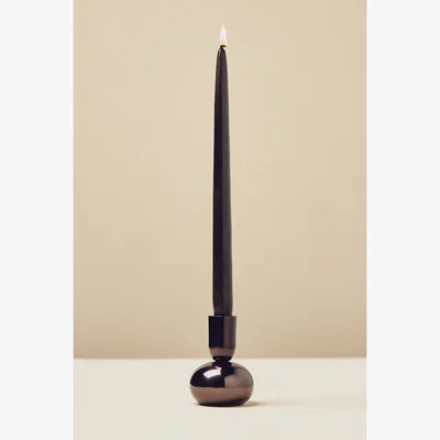 Anthropologie Arden Round Lacquer Candle Holder