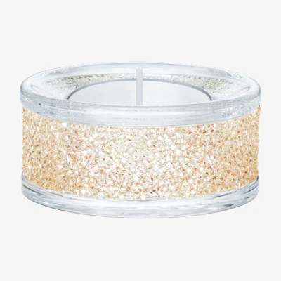 Arighi Bianchi Swarovski Shimmer Tea Light Holder, Gold
