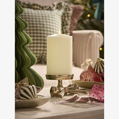 Cox and Cox Bow Pillar Candle Holder