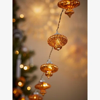 Cox and Cox Mercuried Glass Lantern String Lights