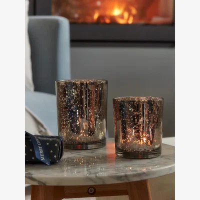 Cox and Cox Snowflake Silhouette Tealight Holder - Large