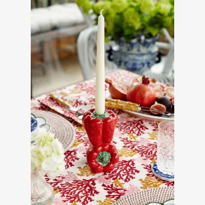 Casa by JJ Red Bell Peppers Candle Holder