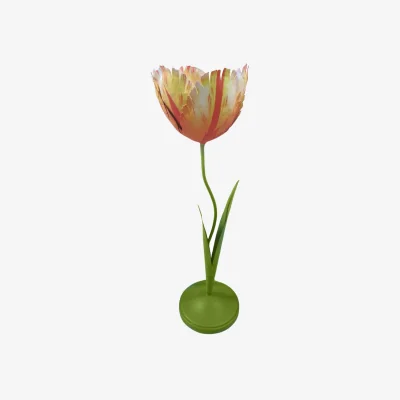 Casa by JJ Dahlia Sunset Tulip Candleholder - Tole
