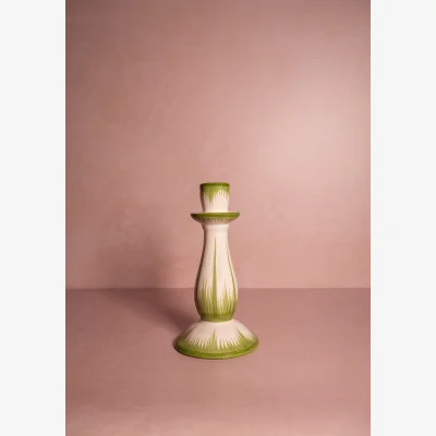 Casa by JJ Cara Shell Candle Holder, Green