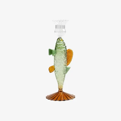 Casa by JJ Ginny's Glass Bass Candle Holder
