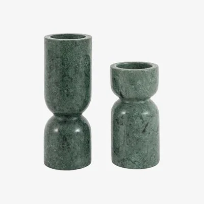 Dunelm Set of 2 Taraza Marble Candlestick Holders