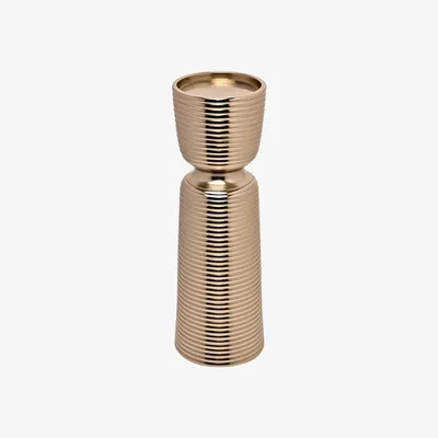 Dunelm Hestia Gold Pillar Candle Holder