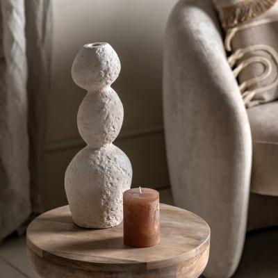 Dunelm Sable Large Pebble Candle Holder Natural