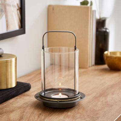 Dunelm Industrial Glass & Metal Lantern