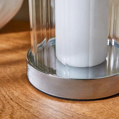 Dunelm Hotel Chrome Hurricane Candle Holder