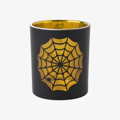 Dunelm Set of 3 Cobweb Tealight Holders Black