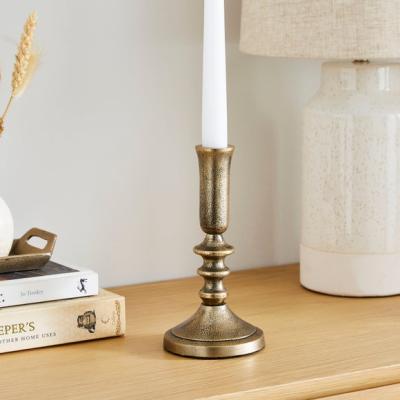 Dunelm Aluminium Taper Candle Holder
