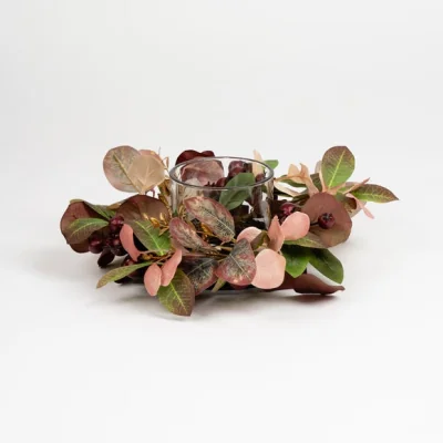 Dunelm Artificial Seasonal Foliage Candle Holder