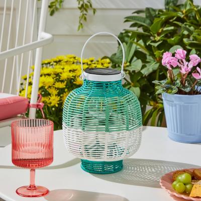 Dunelm Woven LED Indoor Outdoor Solar Lantern