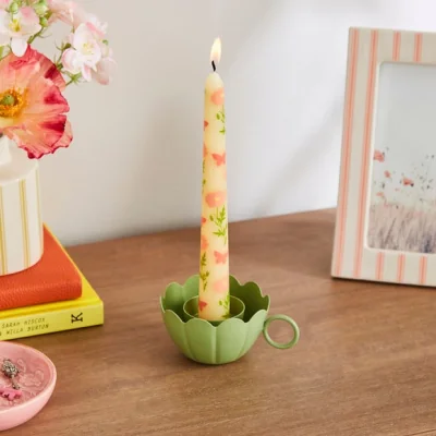 Dunelm Metal Flower Tealight Holder