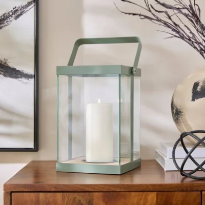 Dunelm Modern Glass & Metal Lantern