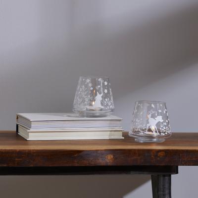 Dunelm Set of 2 Disney Bambi Glass Candle Holders