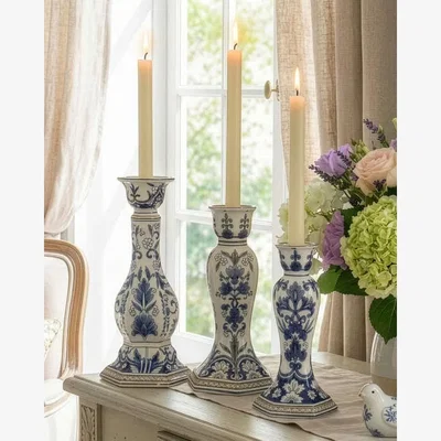 Dibor Chinoiserie Candle Holder Collection