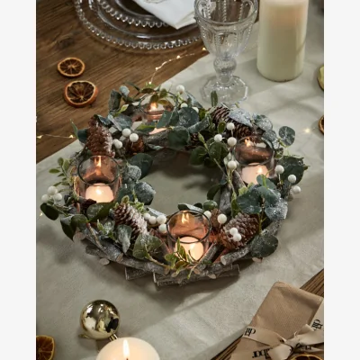 Dibor Eucalyptus Wreath Candle Holder