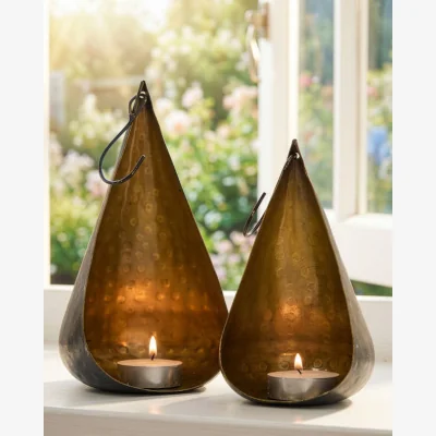 Dibor Set of 2 Brass Elegance Tea holders