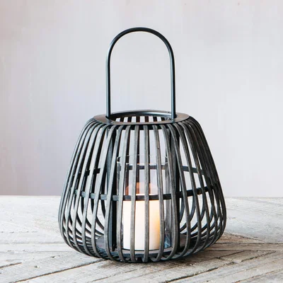 Graham & Green Graham and Green Black Bamboo Lantern
