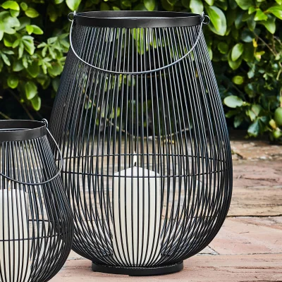 Habitat Ivyline Venere Lantern - Black