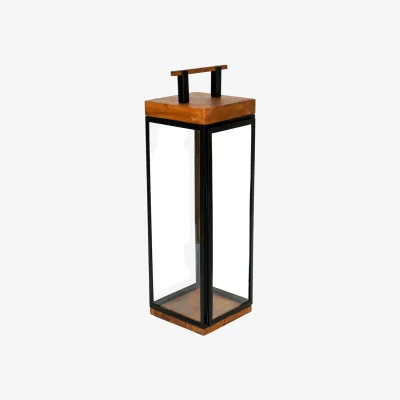 Habitat Grace Tall Lantern - Black