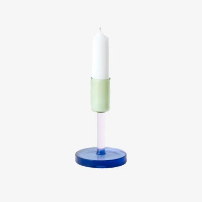 Heal's Block Design Block Candleholder Smoke & Amber