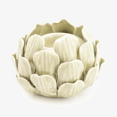 Homebase Artichoke Candleholder - Green