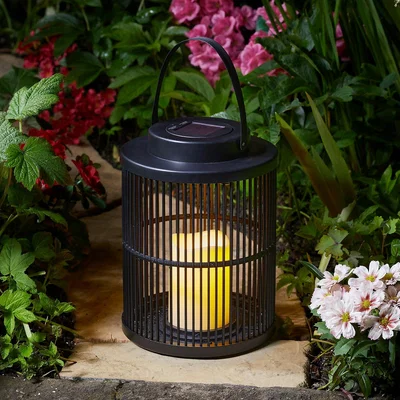 Homebase The Solar Company Candle Lantern